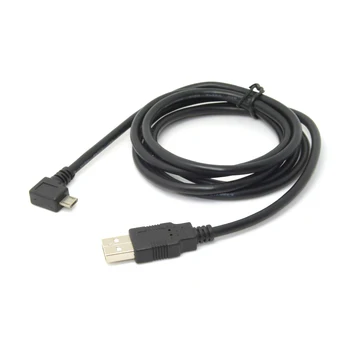 Zihan USB 2.0 į 90 laipsnių Kampu į Kairę Micro USB Male Duomenų Įkrovimo Kabelis mobilusis Telefonas ir Tabletė 1,5 m