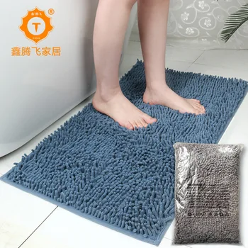 Šeniliniai kilimėliai, absorbentas kilimai, ne slydimo vonios kilimėliai, vonios kambarys, neslidžia kilimėliai, prabangus vonios kilimai