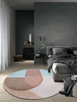 Šiaurės apvalus kilimas kambarį miegamųjų namo storio apvalios grindų kilimėlis sofa-lova, žurnalinis staliukas, kompiuterio, mat šiuolaikinės