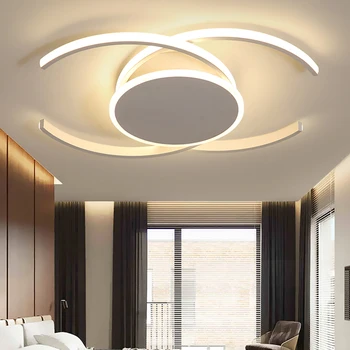 Šiuolaikinių LED Lubų Šviesos 42W 52W Led Panel Šviesos Aliuminio Išsišakojęs Formos Lubų Lempa, Miegamojo Kambarį Dekoro Lempos 85-265V