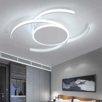 Šiuolaikinių LED Lubų Šviesos 42W 52W Led Panel Šviesos Aliuminio Išsišakojęs Formos Lubų Lempa, Miegamojo Kambarį Dekoro Lempos 85-265V