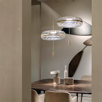 Šiuolaikinių LED Sieniniai šviestuvai Apšvietimo Šiaurės Stiklo Loft Pakabukas Lempa, Restorano, Viešbučio, Miegamojo Kambarį Apdaila Kabo Lempa