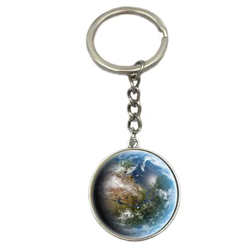Žemės Pasaulyje Meno Pakabukas Keychains Dovanų Pasaulio kelionių nuotykių Ieškotojas Raktų žiedas Pasaulio Žemėlapyje Pasaulyje Keychain Papuošalai
