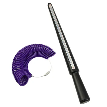 Žiedas Sizer Matavimo Įrankis Papuošalai Formavimo Priemonės, Priemonės Stick Nustato Matavimo Įrankis Multitool Plastiko 