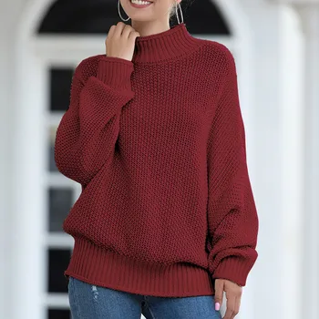 Žiemos moteris megztiniai Golfo vientisos Baltos Prarasti Moterų Megztinis Šiltas Atsitiktinis korėjos Megztinis Traukti Femme Mezgimo 2020 mujer suéteres