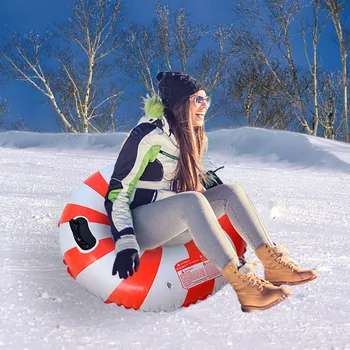 Žiemos Sniego Žaislas Žiemos Pripučiami Slidinėjimo Ratas Slidinėjimo Ratas Su Rankena Patvari, Vaikų, Suaugusiųjų Sniego Vamzdžių Slidinėjimas Sutirštės ROGĖS #TG