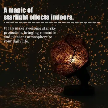 Žvaigždė Dangaus Projektorius Romantiška Kosmosas Naktį Lempos Projekcija LED Lempos Automobilių Apdailos šviesos vaikų Dovanų